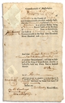 John Hancock 1780 Naval Document Signed as Governor of Massachusetts